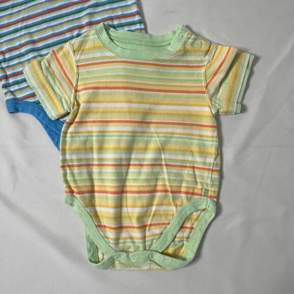 Vintage TCP The Children's Place Bundle of 2 Striped Onesies Size 3-6 mo - Picture 9 of 10